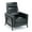 Black, variant on Comfort Pointe Maxton Black Faux Leather Manual Push Back Recliner