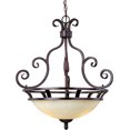thumbnail image 1 of Maxim Manor 3-Light Pendant Ceiling Light in Oil Rubbed Bronze, 27"H x 23"W, 1 of 2
