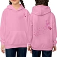 thumbnail image 2 of LIIPEE Fashion Butterfly Graphic Hoodie For Girls Long Sleeve Hooded Sweatshirt With Pockets Kids Cute Casual Pullover,11-12 Years, 2 of 5