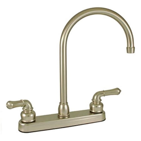 Empire Brass U-YNN800GSN Brushed Nickel 8 Hi-Arc Kitchen Faucet Tea Pot Handles