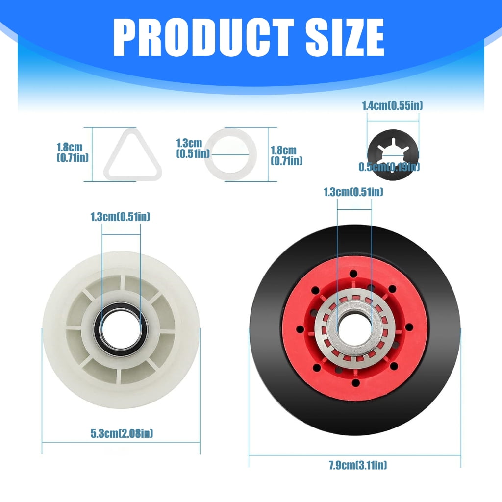4392067 W10837240 Drum Belt and Idler Pulley Replacement Dryer Repair Parts for Effective Problem Resolution Enduring