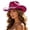 1-Hot Pink824, variant on XIAOCHA Women's Sparkly Cowboy Hat Wide Brim Sun Protection Rodeo Cowgirlhat Outdoor Horse Riding Wide Brim Western Hat,Hot Pink