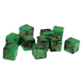 thumbnail image 2 of Dados Acrílicos D6 10 Piezas Verde Negro Perfecl, 2 of 8