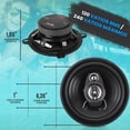 thumbnail image 2 of Par de Bocinas Para Coche Pyle 5.25", 240W, 3 Vías, Altavoz Triaxial para Audio Profesional de Automóvil, Componente de Reemplazo Rápido Universal OEM para Montaje en Puerta/Panel Lateral de Vehículo, 2 of 6
