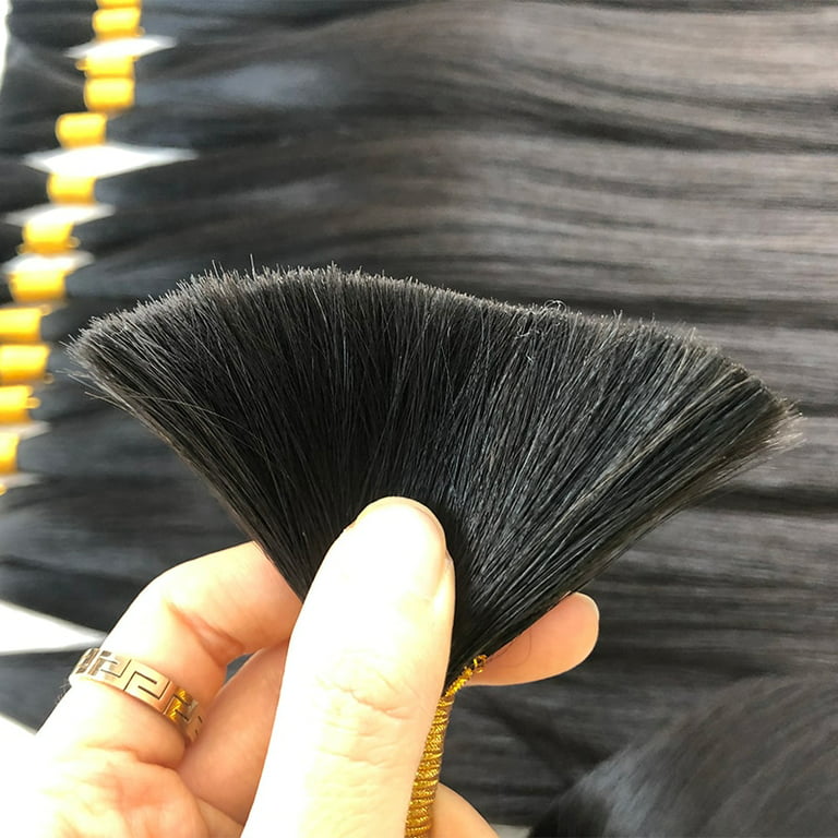 Ustar Bulk Hair For Micro Braiding Hair Weave 100 % Unprocessed Virgin Remy  Brazilian Human Hair Bundles 100G Natural Color Weave Hair Straight Hair  20