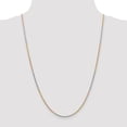 thumbnail image 3 of 14k Tri-Color Gold 1.8mm Sparkle-Cut Rope Chain Bracelet - 2.6 Grams - 9 Inch, 3 of 4