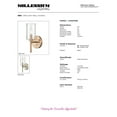 thumbnail image 5 of Millennium Lighting  Chastine 1 Light Wall Sconce Modern Gold, 5 of 5