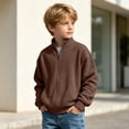 thumbnail image 5 of Timegard Boys Clothes Fall Winter Kids Zip up Jackets Stand Collared Long Sleeve Casual Coat Outwear Clothing, 5 of 5