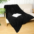 thumbnail image 3 of 6 Pack Sherpa Fleece Throw Blankets Bulk 50"x 60" Soft Plush Wedding Throw Blankets for Couch Sofa Spa Sleepover Party Favor Supplies Travel Guest Room Home Decor (Black), 3 of 5