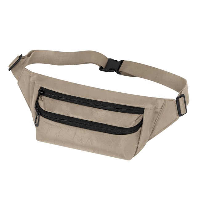 Cangurera con doble compartimento frontal-LOPER beige 33.5 x 14