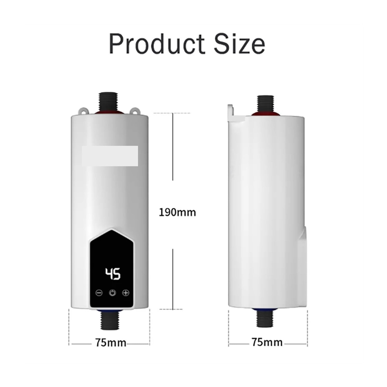 5500W Instant Tankless Electric Water Heater, Mini Electric Tankless Instant Hot Water Heater Bathroom Kitchen Washing Heater ,Safety Protections