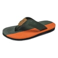 thumbnail image 5 of Beach Flip Flops for Men Rubber Sandals Leather Thong Sandals Slip on Straps Soft Cushion Footbed Summer Indoor Outdoor Shoes Green Size 10, 5 of 5