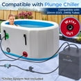 thumbnail image 4 of SereneLife Inflatable Cold Plunge Tub Ice Bath, 105 Gal One Person Ice Bath Tub with Lid, Drop Stitch PVC, Double Layer Seals, Heavy Duty Cold Plunge Therapy Recovery Pod for Athletes, 4 of 7