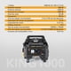 thumbnail image 3 of Generador Portatil A Gasolina 110v 2.0hp Corriente Electrica amarillo, 3 of 7