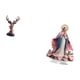 thumbnail image 5 of Figura decorativa de cabeza de ciervo en acrílico, estatua artesanal de animal, decoración de mesa independiente, estatua de resina para mesita de noc, 5 of 8