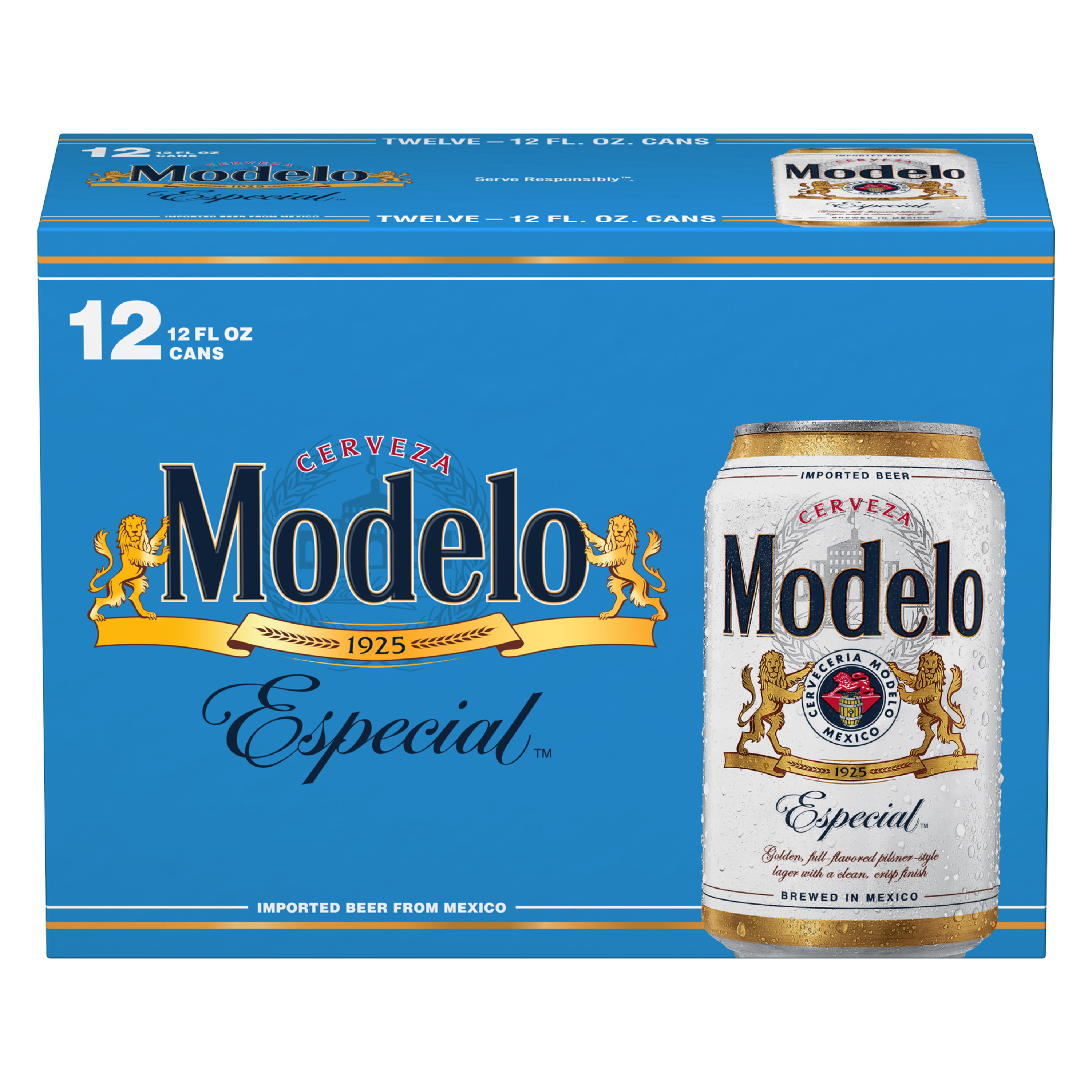 Modelo Especial Mexican Lager Beer, 12 Pack, 12 fl oz Cans, % ABV -  