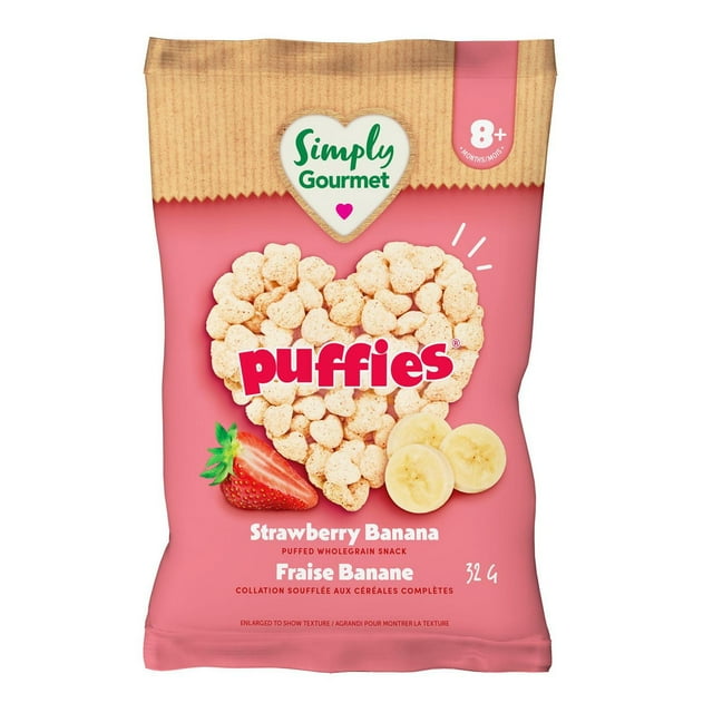 Simply Gourmet Puffies Strawberry Banana baby snack
