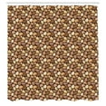 thumbnail image 2 of Ambesonne Beige Tan Shower Curtain, Little Pebbles Natural, 69"Wx75"L, Caramel Pale Rust, 2 of 4