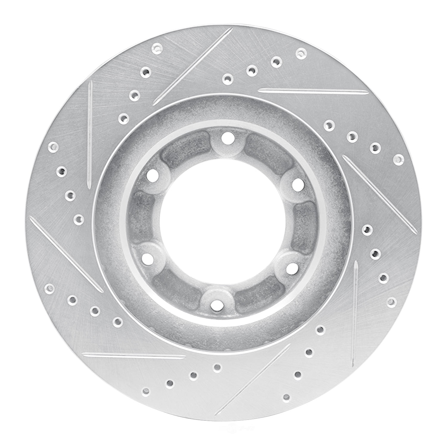 Dynamic Friction Company 631-76116R DFC Brake Rotor - Drilled And Slotted - Silver
