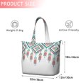 thumbnail image 4 of Multicolor Ethnic Geometric Border Pattern Travel Tote Bags for Women Carry On,Large Weekender Bags for Women Travel,Multi Functional Duffle Bag for Work,Shopping,Sports, 4 of 5