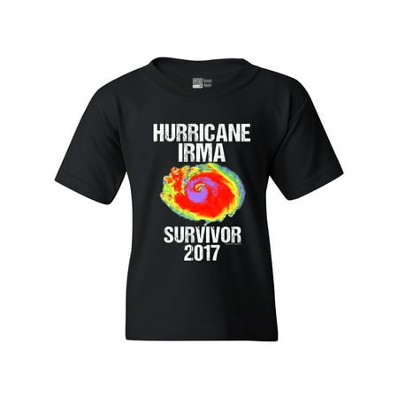 Hurricane Irma Survivor 2017 DT Youth Kids T-Shirt Tee