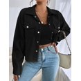 thumbnail image 5 of Ekouaer Long Sleeve Crop Tops for Women Scroop Neck Lightweight Basic Base Layer Thermal Undershirts Shirts Haze Blue, 5 of 6