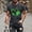 Dark Gray, variant on jsaierl Mens St Patricks Days Shirts Lucky Four Leaf Clover Print Tees Cotton Trendy Short Sleeve Pullover Tops Crewneck Muscle Athletic T-Shirts