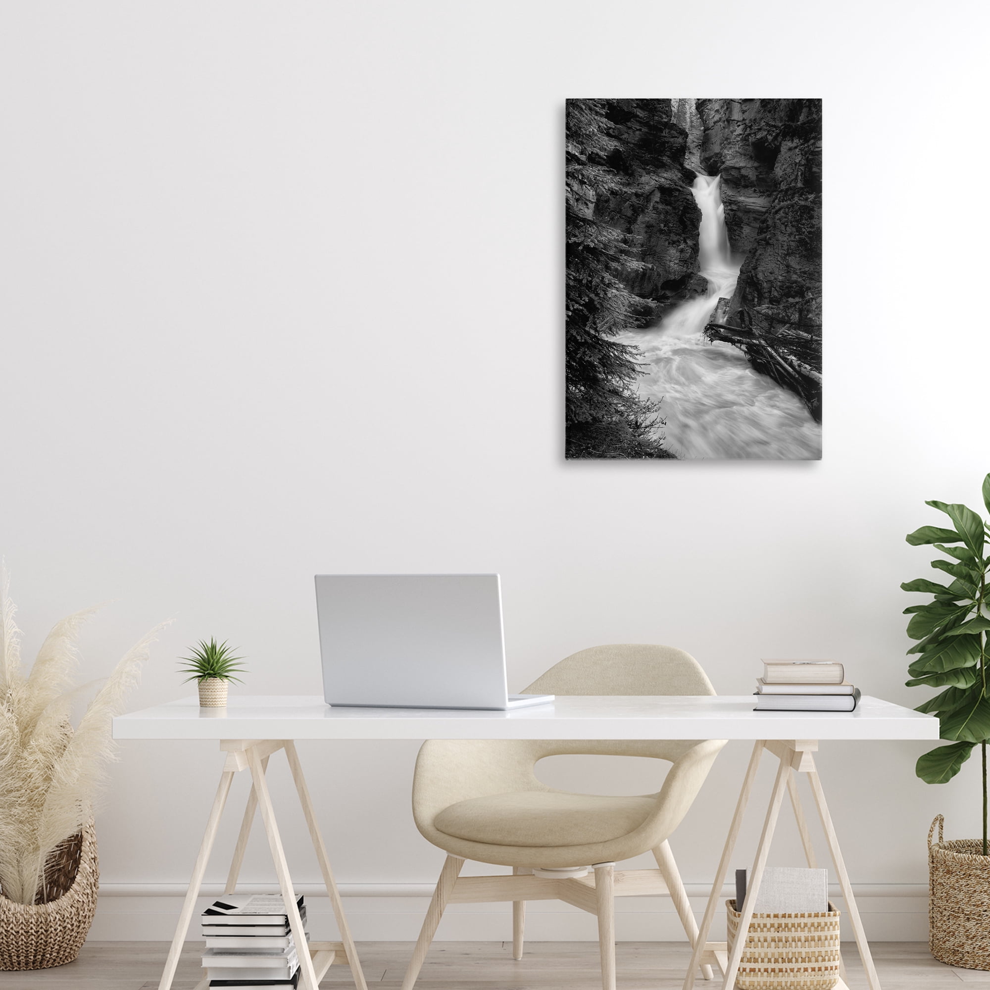Stupell Industries Banff National Park Waterfall Canvas Wall Art, design by Jon Evan