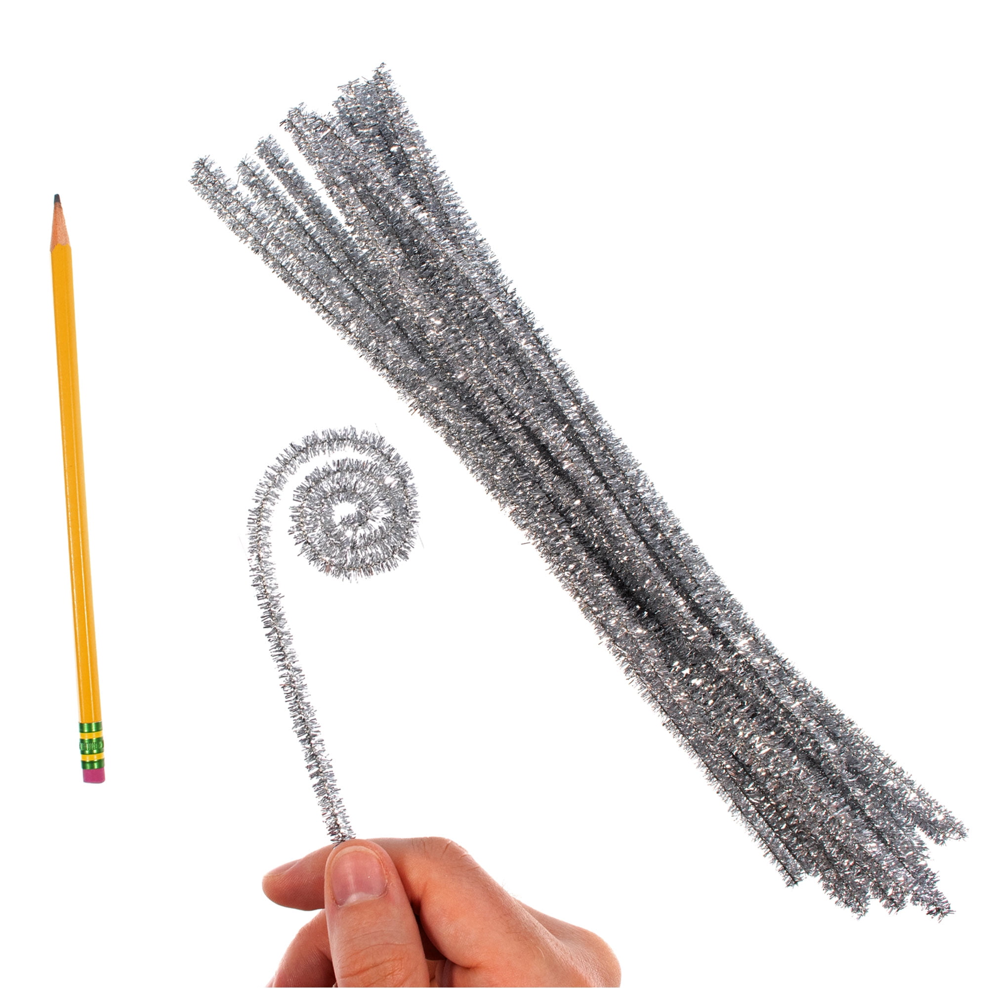 Craft County - Back 2 School - 100 Piece BROWN Pipe Cleaner DIY Décor,  Activities, Projects – 12 Inches Long 