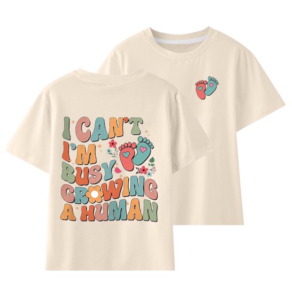 Reduce!Herrnalise Toddler Kids Boys Girls Cotton T-Shirt Baby Solid Color Print Comfortable Short Sleeve Top Beige - A