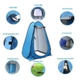 thumbnail image 3 of Automatic Pop Up Shower Tent Outdoor Camping Privacy Shower Tent Changing Room Outhouse Great for Camping (Blue), 3 of 5