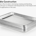 thumbnail image 3 of 12 Pack Aluminum Sheet Pan, Listed Half Size 13 x 9 inch Commercial Bakery Cake Bun Pan, Baking Tray, 3 of 6
