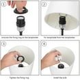 thumbnail image 7 of Haitral Modern Black Desk Lamp with Pull Chain Switch, 7 of 7