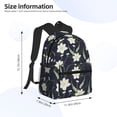 thumbnail image 2 of Disketp Lilies Flowers Mochila Ligera Clásica con Múltiples Bolsillos, Mochila Casual para Hombre y Mujer, Ideal para Escuela, Trabajo y Viajes, 2 of 6