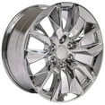 thumbnail image 3 of OE Wheels CV32 20 Inch Rims and Tires Fit Silverado 1500 RST Style 6x139.7 20x9 Chrome - Hollander 5916 - TerraMax RT 275/55-20 (Set of 4), 3 of 5