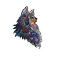 thumbnail image 1 of Puzle de madera HUOGUO con forma única de animal, 201 piezas, regalo, 1 of 5