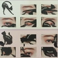 thumbnail image 5 of Women's Cosmetic Accessories Black Cat Eyeliner Eyeshadow Stencil Card Easy Draw Multifunctional Card Stencil for Eye‘s Makeup, 5 of 6