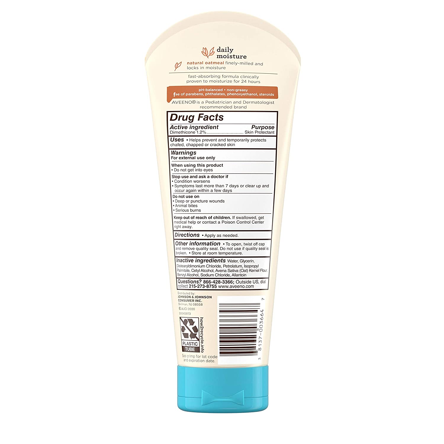 Aveeno Baby Daily Moisture Lotion, 8 Oz photo 2