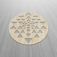 thumbnail image 2 of Geometric Wooden Wall Art, Modern Minimal Round and Triangles, Birch Wood Plywood Rustic Wall Art Accent for Hallway Bedroom Living Room Cafes and Offices, 11.4" X 11.4" X 0.1", by Ambesonne, 2 of 5