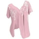 thumbnail image 1 of Blusas de Manga Corta para las Mujeres con Cuello en V Impreso Suéter Casual Top, Blusas para las Mujeres Casual, 1 of 4