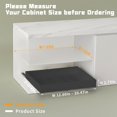 thumbnail image 2 of Pull out Drawers for Cabinets, Adhesive Peel and Stick, Roll out Shelves with 3 Rails, Expandable Cabinet Organizer for Kitchen Bathroom Pantry Organization Storage, Adjustable Width 12.4'' - 20.47'', 2 of 4