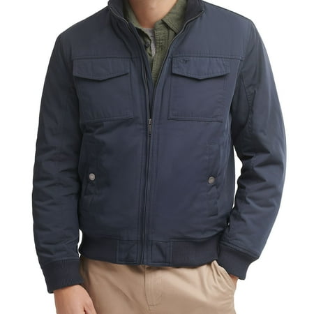 Men's Dockers® 2-Pocket Bomber Jacket Color: Navy Size: S