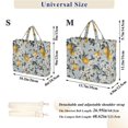 thumbnail image 2 of FORMRS Womens Corduroy Tote Bag Crossbody Shoulder Purse Handbag with Detachable Strap, Blue Lemons Pattern, 2 of 7