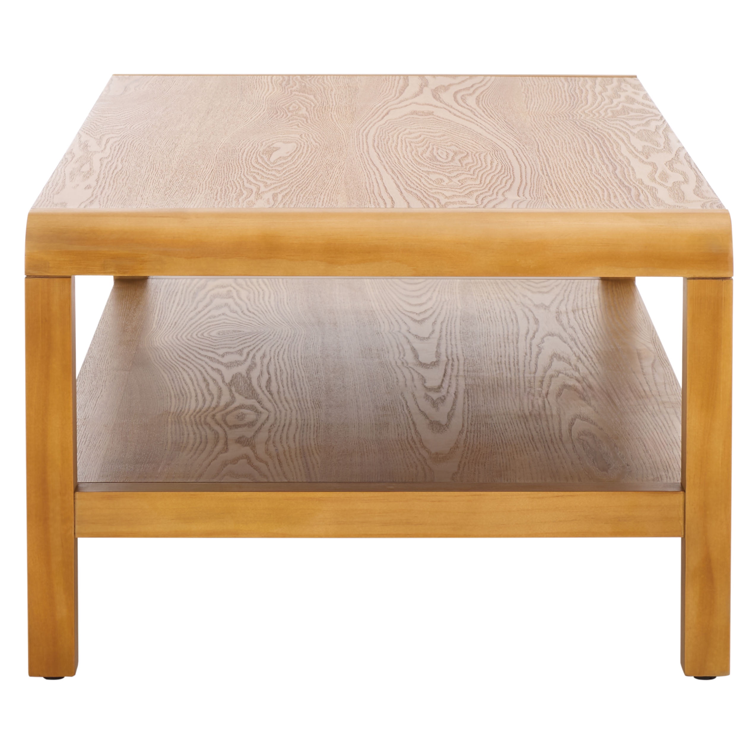 Safavieh Omara Glam 1 Shelf Pine Coffee Table, Natural