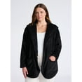thumbnail image 2 of Joyspun Women’s Plush Sleep Cardigan, Size XS-3XL, 2 of 6