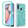 thumbnail image 4 of Value Pack and for Samsung Galaxy A20S Case Phone Case Dual Layer Glitter Full-Body Rugged Clear Back Case Drop Resistant Shockproof Case with Built In Screen Protector (Teal), 4 of 4