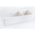 thumbnail image 2 of Shaw's Premium Seafood Lancaster Bowl And A Half 1 1/2 Bowl Plain Apron Front White Fireclay Kitchen Sink 39 1/2" X 18 1/2" X 10" Overall Depth, 2 of 2