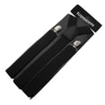 thumbnail image 6 of TopTie Men's Solid Elastic Suspenders 1 inch Y-Back Adjustable Suspenders-Black, 6 of 6