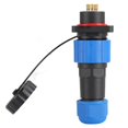 thumbnail image 4 of Enchufe impermeable IP68, conector de alimentación de aviación cuadrado, adaptador de terminal industrial SP165 (250 V, 5 A), 4 of 14