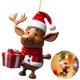 thumbnail image 4 of Suministros para Fiesta Btafrte Ciervos Alce Navidad, 4 of 9